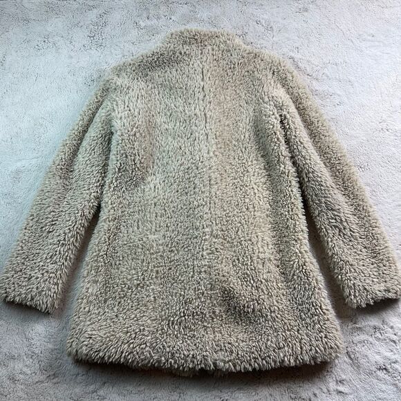 Anthropologie Elevenses Womens Size 2 XS Deep Pile Fleece Teddy Jacket Mob Wife - Picture 10 of 10
